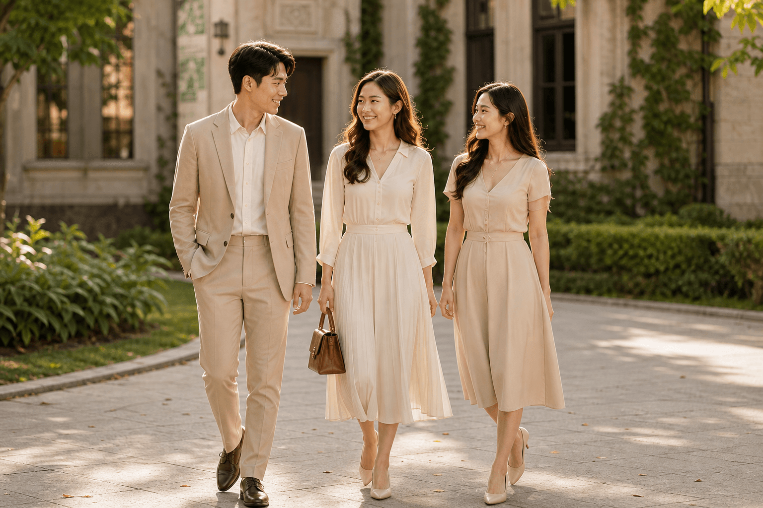 Gợi ý trang phục sáng màu dành cho khách dự lễ tốt nghiệp